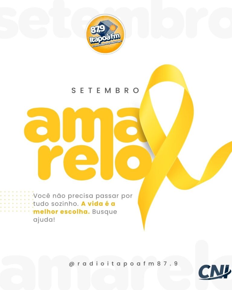 Setembro Amarelo reforça a importância da saúde mental e da prevenção ao suicídio