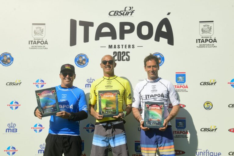 Fábio Gouveia, Junior Rocha e Rodolfo Lima vencem o CBSurf Itapoá Master