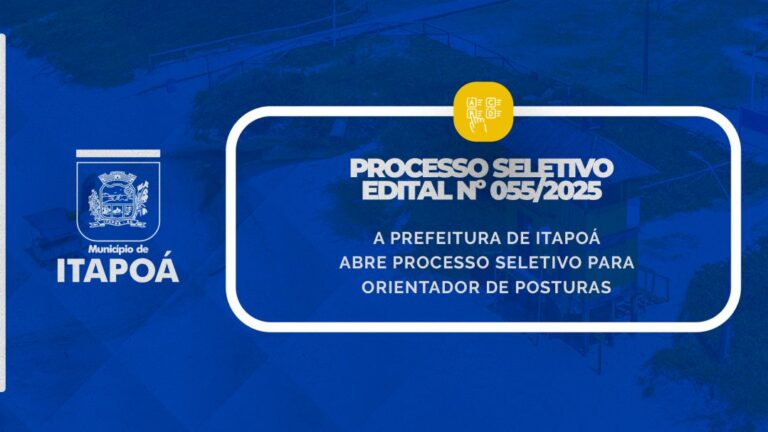 Itapoá abre seleção para contratação temporária de Orientadores de Posturas