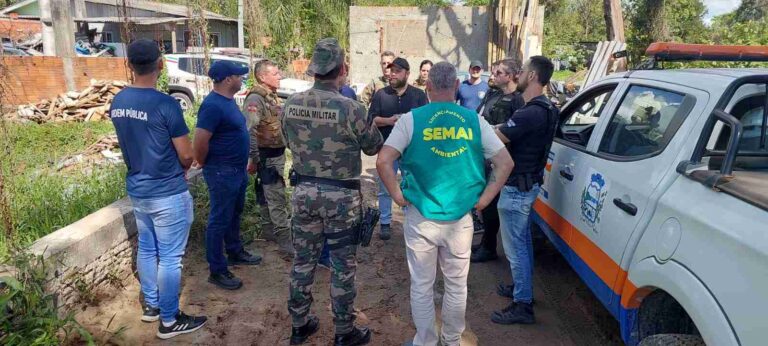 Polícia Militar Ambiental realiza operação em área de preservação permanente em Itapoá