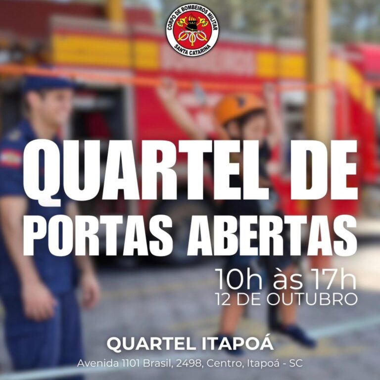 Bombeiros de Itapoá abrem as portas do quartel para a comunidade neste sábado