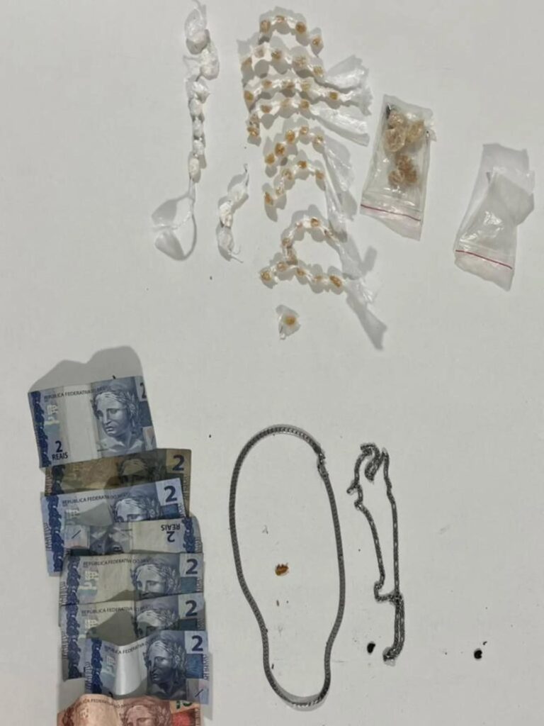 Imagem de itens apreendidos pela pmsc