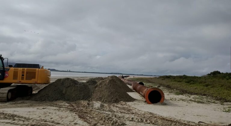 Alargamento da orla de Itapoá pode avançar até 70 metros por dia