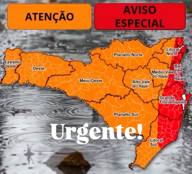 Ciclone extratropical provoca temporais, ventos de até 100 km/h e suspensão de aulas no litoral catarinense
