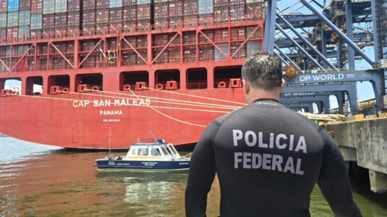 Polícia Federal apreende 35 quilos de cocaína em operação no Porto Itapoá