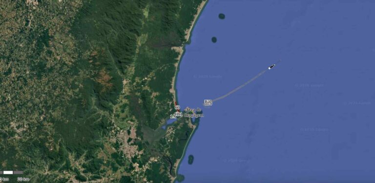 Manutenção da draga não interrompe obra e áreas em obras seguem restritas em Itapoá