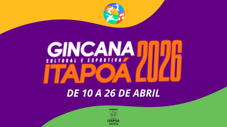 Inscrições para a Gincana Cultural e Esportiva de Itapoá 2026 acontecem em março