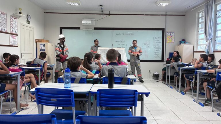 Celesc leva programa de segurança elétrica a escola de Joinville