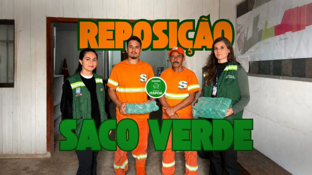Reposição de saco-verde