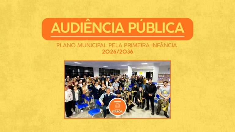 Itapoá realiza audiência pública para discutir Plano Municipal pela Primeira Infância 2026-2036